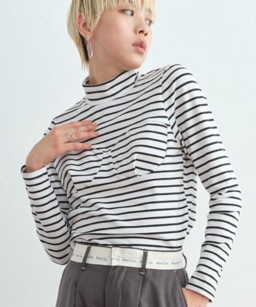 【セール】Petit border CS ペティットボーダーカットソー（Tシャツ/カットソー）｜Muel Chic（ミュエルシック）