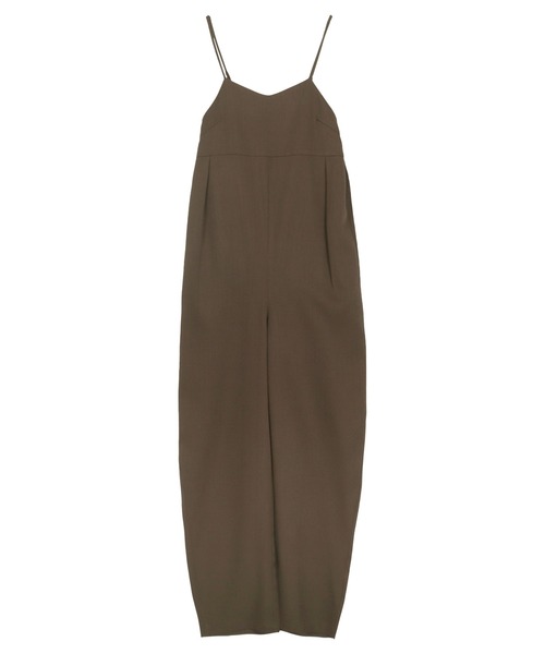 KOBE LETTUCE(コウベレタス)の「カーブパンツキャミサロペット(サロペット/オーバーオール・レディース・ダークブラウン/ベージュ/ブラック・M)」の9枚目の写真
