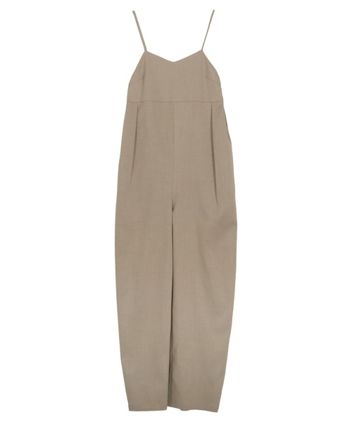 KOBE LETTUCE(コウベレタス)の「カーブパンツキャミサロペット(サロペット/オーバーオール・レディース・ダークブラウン/ベージュ/ブラック・M)」の10枚目の写真