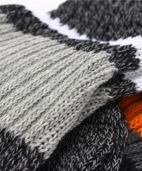 HANES（ヘインズ）の「3足1セット メンズ ヘインズ ライン入りソックス Hanes Socks HMSCG001（ソックス/靴下・メンズ・マルチ/グレー/ホワイト・MEDIUM）」の5枚目の写真