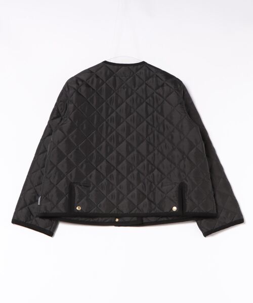 Traditional Weatherwear(トラディショナルウェザーウェア)の「ARKLEY DOUBLE(ノーカラージャケット・レディース・ブラック・36/34)」の2枚目の写真