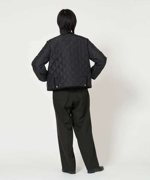 Traditional Weatherwear(トラディショナルウェザーウェア)の「ARKLEY DOUBLE(ノーカラージャケット・レディース・ブラック・36/34)」の10枚目の写真