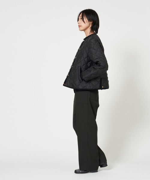 Traditional Weatherwear(トラディショナルウェザーウェア)の「ARKLEY DOUBLE(ノーカラージャケット・レディース・ブラック・36/34)」の9枚目の写真