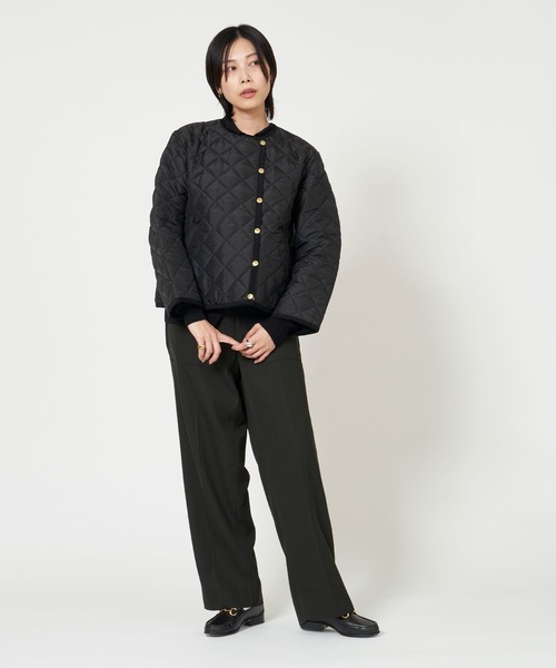 Traditional Weatherwear(トラディショナルウェザーウェア)の「ARKLEY DOUBLE(ノーカラージャケット・レディース・ブラック・36/34)」の6枚目の写真