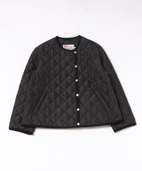 Traditional Weatherwear(トラディショナルウェザーウェア)の「ARKLEY DOUBLE(ノーカラージャケット・レディース・ブラック・36/34)」の7枚目の写真