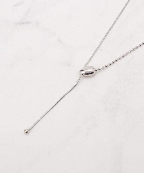SHOO・LA・RUE（シューラルー）の「◆ポイントミニボールチェーンネックレス（ネックレス・レディース・ブロンズ/シルバー/ゴールド・00）」の2枚目の写真