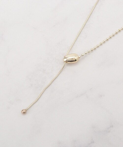 SHOO・LA・RUE（シューラルー）の「◆ポイントミニボールチェーンネックレス（ネックレス・レディース・ブロンズ/シルバー/ゴールド・00）」の3枚目の写真