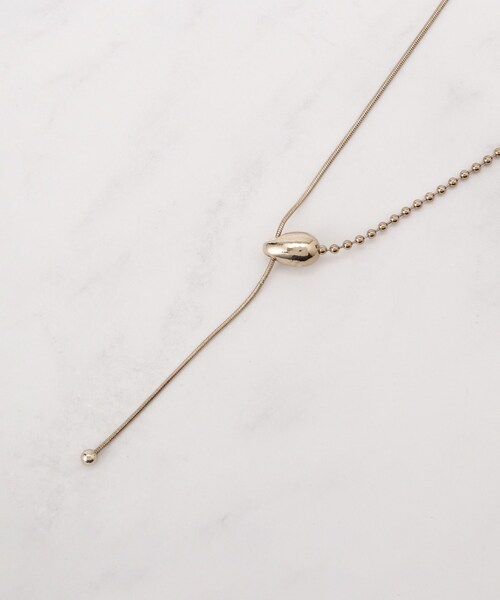 SHOO・LA・RUE（シューラルー）の「◆ポイントミニボールチェーンネックレス（ネックレス・レディース・ブロンズ/シルバー/ゴールド・00）」の5枚目の写真