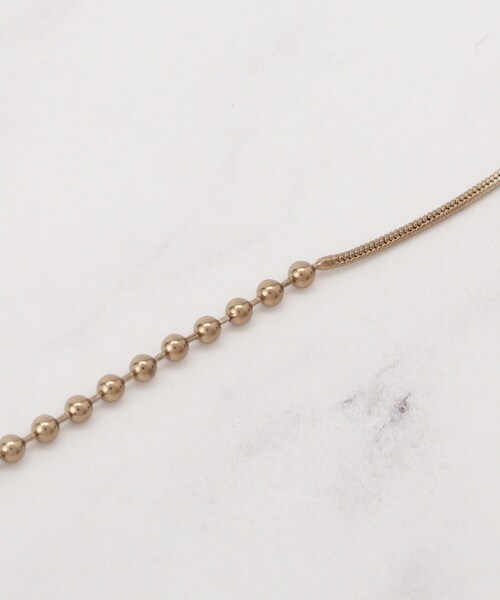 SHOO・LA・RUE（シューラルー）の「◆ポイントミニボールチェーンネックレス（ネックレス・レディース・ブロンズ/シルバー/ゴールド・00）」の7枚目の写真