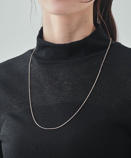 SHOO・LA・RUE（シューラルー）の「◆ポイントミニボールチェーンネックレス（ネックレス・レディース・ブロンズ/シルバー/ゴールド・00）」の8枚目の写真