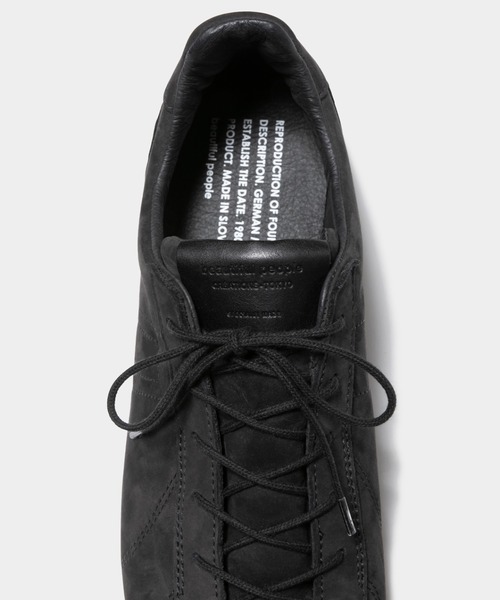 REPRODUCTION OF FOUND(リプロダクションオブファウンド)の「german traner in nubuck(スニーカー・レディース・ブラック/オフホワイト・27.5/28.5/26.5/25.5/24.5/23.5/22.5)」の9枚目の写真