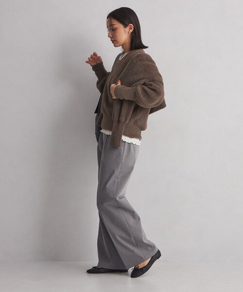 green label relaxing（グリーンレーベルリラクシング）の「＜at ease＞フェザーニット プルオーバー（ニット/セーター・レディース・モカ/ダークグレー/ナチュラル・FREE）」の10枚目の写真
