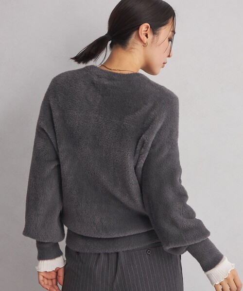 green label relaxing（グリーンレーベルリラクシング）の「＜at ease＞フェザーニット プルオーバー（ニット/セーター・レディース・モカ/ダークグレー/ナチュラル・FREE）」の13枚目の写真
