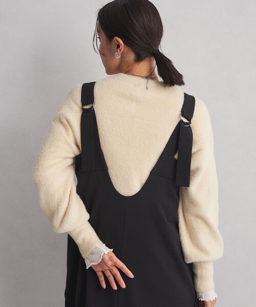 green label relaxing（グリーンレーベルリラクシング）の「＜at ease＞フェザーニット プルオーバー（ニット/セーター・レディース・モカ/ダークグレー/ナチュラル・FREE）」の17枚目の写真