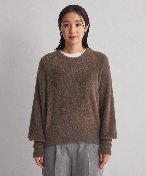 green label relaxing（グリーンレーベルリラクシング）の「＜at ease＞フェザーニット プルオーバー（ニット/セーター・レディース・モカ/ダークグレー/ナチュラル・FREE）」の20枚目の写真