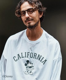 mlt4919- Mickey mouse - california print long sleeve cut sew カットソー
