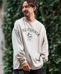 mlt4919- Mickey mouse - california print long sleeve cut sew カットソー