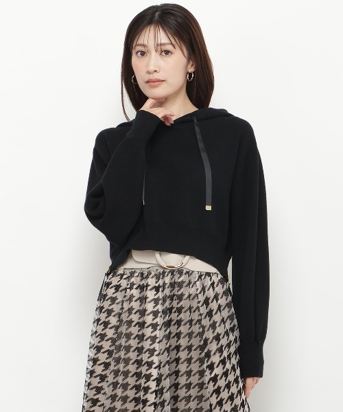 【セール】サイドジップニットフーディ(ニット/セーター)|And Couture(アンドクチュール)