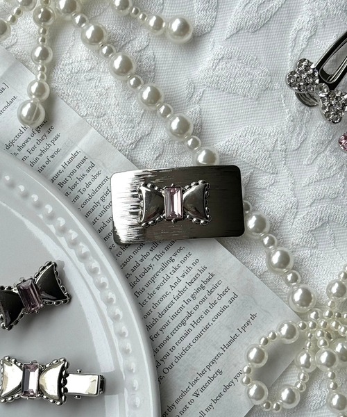 セール】スクエアリボンヘアピン（ヘアピン）｜cuorequal（クオレ