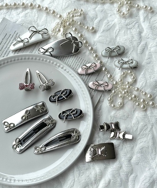 セール】スクエアリボンヘアピン（ヘアピン）｜cuorequal（クオレ