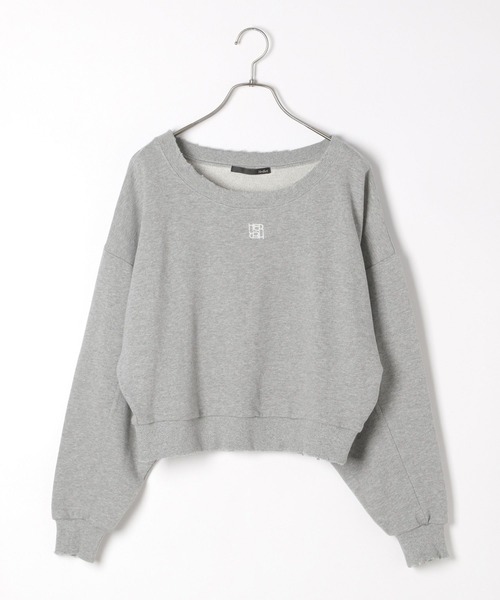 Heather(ヘザー)の「ダメージ裏毛スウェット 231725(スウェット・レディース・グレー/チャコールグレー/オートミール・FREE)」の18枚目の写真