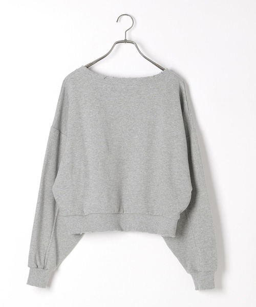 Heather(ヘザー)の「ダメージ裏毛スウェット 231725(スウェット・レディース・グレー/チャコールグレー/オートミール・FREE)」の22枚目の写真