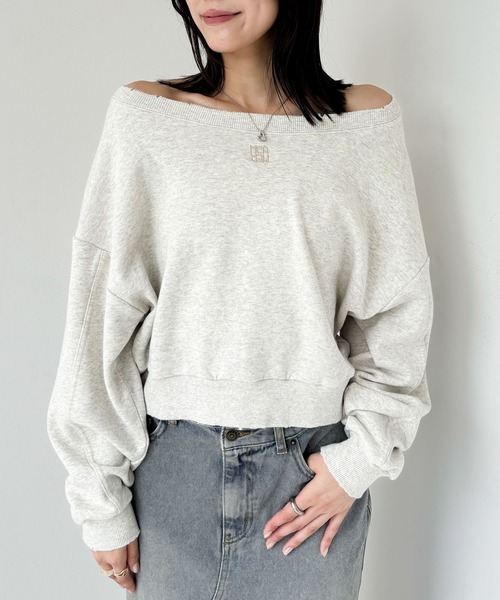 Heather(ヘザー)の「ダメージ裏毛スウェット 231725(スウェット・レディース・グレー/チャコールグレー/オートミール・FREE)」の12枚目の写真