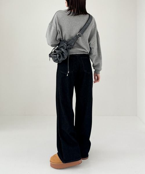 Heather(ヘザー)の「ダメージ裏毛スウェット 231725(スウェット・レディース・グレー/チャコールグレー/オートミール・FREE)」の11枚目の写真