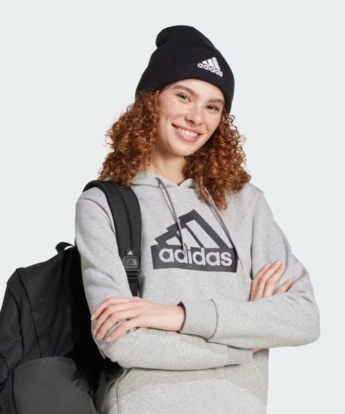 adidas（アディダス）の「adidas/アディダス ビーニー ロゴ ビーニー DMD78（ニットキャップ/ビーニー・メンズ・ブラック×ホワイト/ホワイト×ブラック/スモークグレー・FREE）」の15枚目の写真