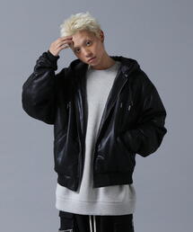 DANKE SCHON | DankeSchon/ダンケシェーン/ECOLEATHER HOOD BLOUSON(その他アウター)