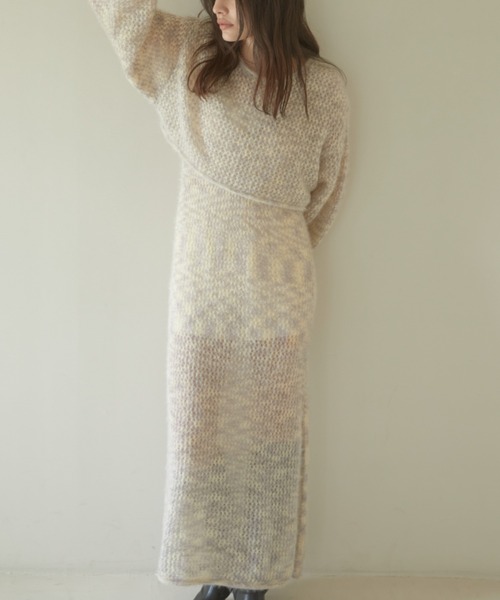 ACYM(アシーム)の「Cat yarn mini ニット(ニット/セーター・レディース・グレー/ベージュ・FREE)」の21枚目の写真