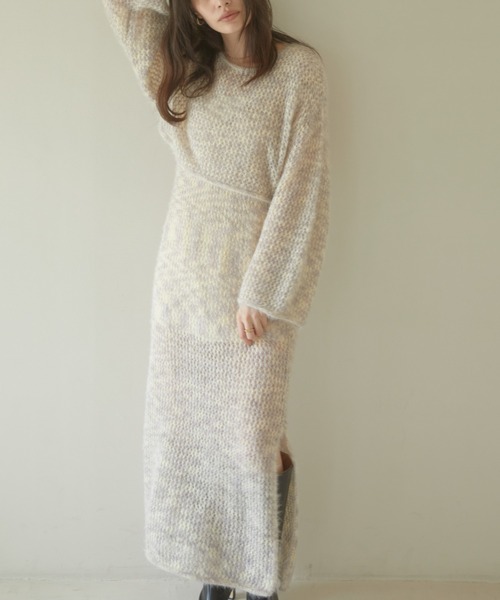 ACYM(アシーム)の「Cat yarn mini ニット(ニット/セーター・レディース・グレー/ベージュ・FREE)」の22枚目の写真