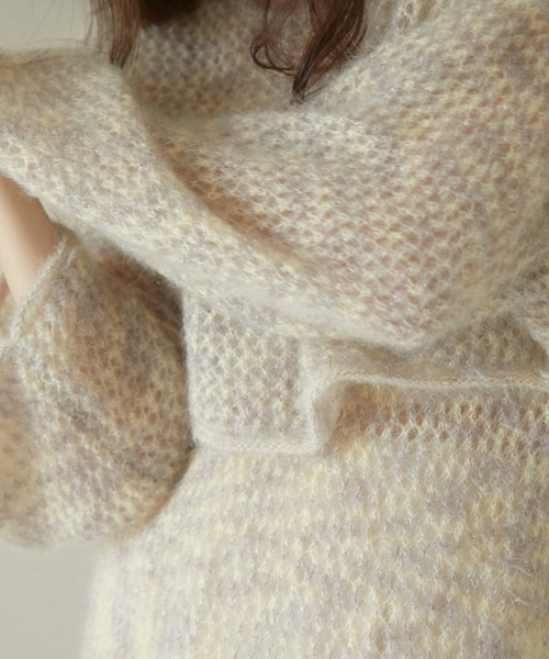 ACYM(アシーム)の「Cat yarn mini ニット(ニット/セーター・レディース・グレー/ベージュ・FREE)」の15枚目の写真