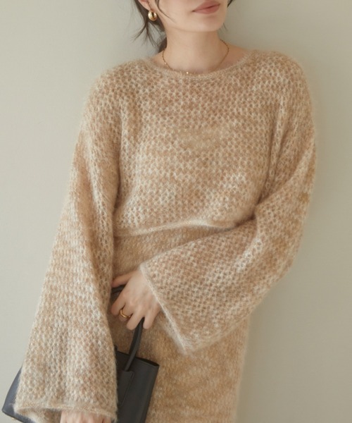 ACYM(アシーム)の「Cat yarn mini ニット(ニット/セーター・レディース・グレー/ベージュ・FREE)」の16枚目の写真