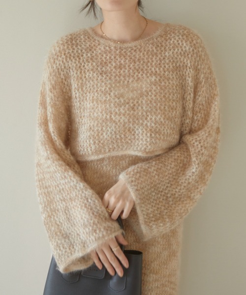 ACYM(アシーム)の「Cat yarn mini ニット(ニット/セーター・レディース・グレー/ベージュ・FREE)」の17枚目の写真