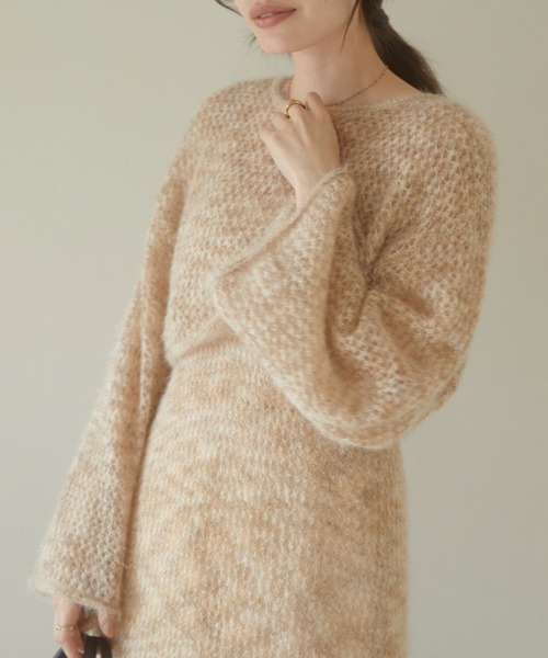 ACYM(アシーム)の「Cat yarn mini ニット(ニット/セーター・レディース・グレー/ベージュ・FREE)」の10枚目の写真