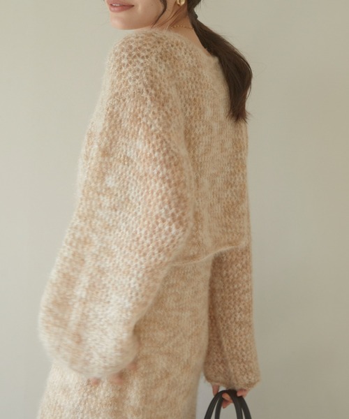 ACYM(アシーム)の「Cat yarn mini ニット(ニット/セーター・レディース・グレー/ベージュ・FREE)」の9枚目の写真