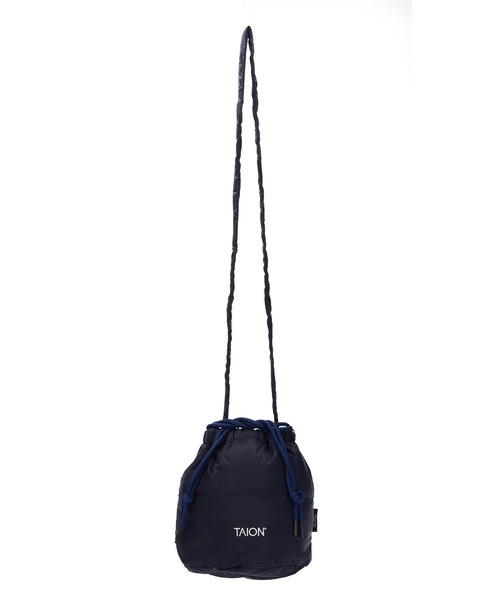 TAION（タイオン）の「TAION BASIC DRAWSTRING DOWN BAG-SMALL TAION-DST01-S（ショルダーバッグ・メンズ・ブラック/ベージュ/カモフラージュ/ネイビー/オリーブ/マルチ・ONE SIZE）」の4枚目の写真