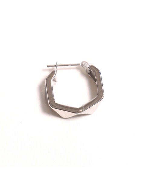 ANCHOR(アンカー)の「フープピアス ナット(ピアス(片耳用)・メンズ・シルバー・FREE)」の2枚目の写真