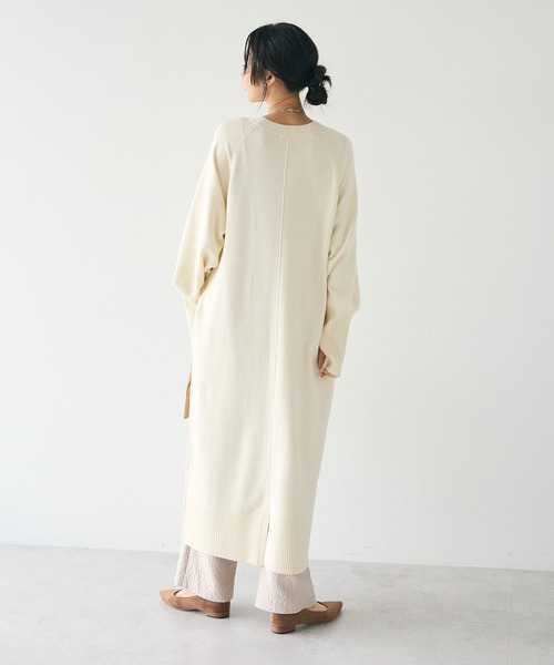 CRAFT STANDARD BOUTIQUE(クラフトスタンダードブティック)の「とてもちニットワンピース(ワンピース・レディース・カーキ/ブラック/アイボリー・FREE)」の10枚目の写真