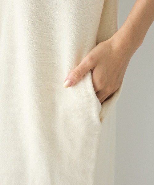 CRAFT STANDARD BOUTIQUE(クラフトスタンダードブティック)の「とてもちニットワンピース(ワンピース・レディース・カーキ/ブラック/アイボリー・FREE)」の13枚目の写真