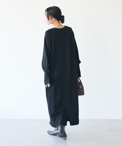 CRAFT STANDARD BOUTIQUE(クラフトスタンダードブティック)の「とてもちニットワンピース(ワンピース・レディース・カーキ/ブラック/アイボリー・FREE)」の17枚目の写真