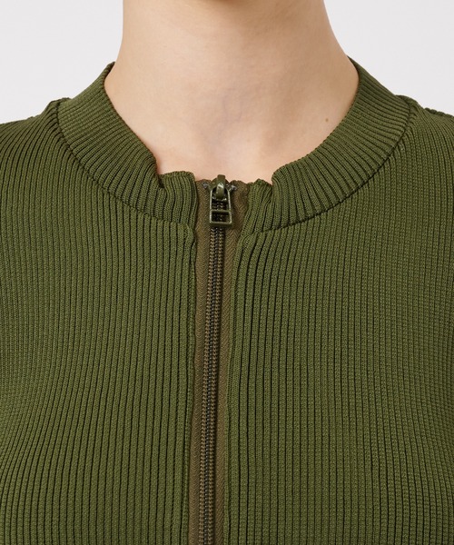 ODAKHA/オダカ】W zipper gynoid knit/フロントジップニット（ニット