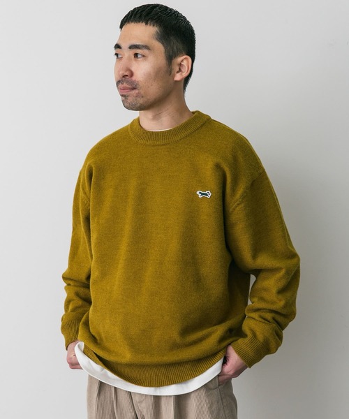 URBAN RESEARCH DOORS(アーバンリサーチドアーズ)の「『XLサイズWEB限定』『別注』PENNEYS×DOORS THE FOX クルーネックスフレニット(ニット/セーター・メンズ・チャコールグレー/イエロー/ブルー/アイボリー・MEDIUM/LARGE/X-LARGE)」の14枚目の写真