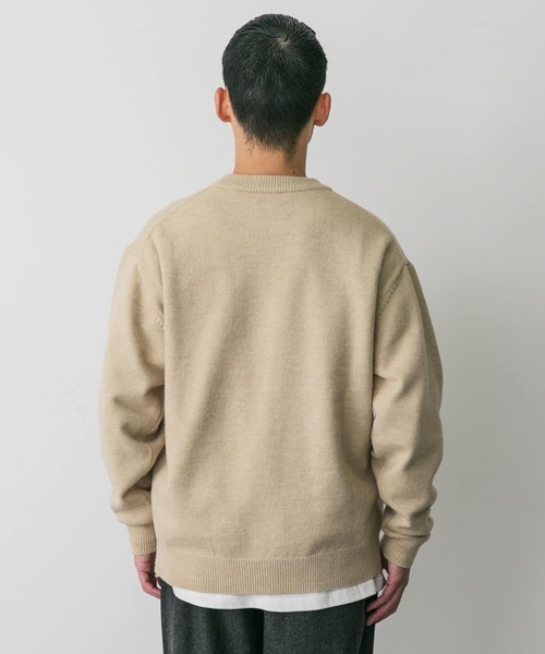 TFWセーター新品未使用 MAISON KITSUNE (メゾンキツネ) ウール クルーネック セーター FOX