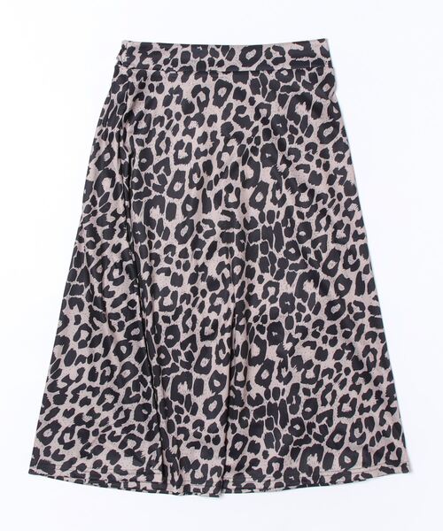 urge：（アージコロン ）の「【URGE：】レオパード ヒョウ柄 Aライン スカート（スカート・レディース・ベージュ/カーキ・SMALL/MEDIUM/LARGE/X-LARGE）」の8枚目の写真