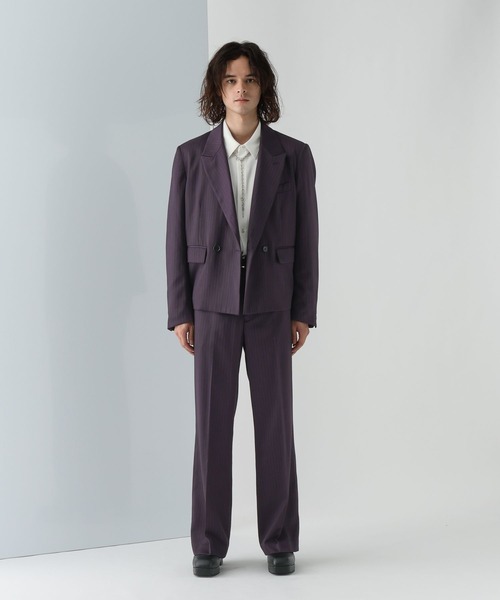 HARE（ハレ）の「【NEW CLASSIC SERIES SET UP対応】ストレートトラウザー(HARE)（スラックス・メンズ・パープル系その他/グレー系その他/ブラック・MEDIUM/SMALL）」の22枚目の写真