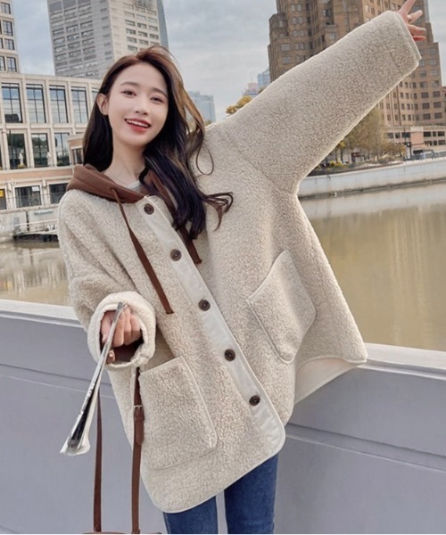 セール】フード付きボアジャケット（その他アウター）｜LADY LIKE