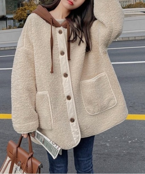 セール】フード付きボアジャケット（その他アウター）｜LADY LIKE