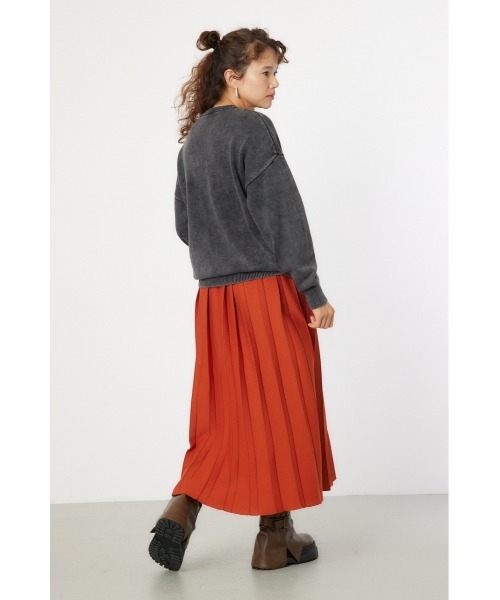 RODEO CROWNS WIDE BOWL（ロデオクラウンズワイドボウル）の「RCS加工ニットトップス（ニット/セーター・レディース・ライトベージュ/ネイビー系1/ブラック/ピンク・MEDIUM/LARGE）」の21枚目の写真